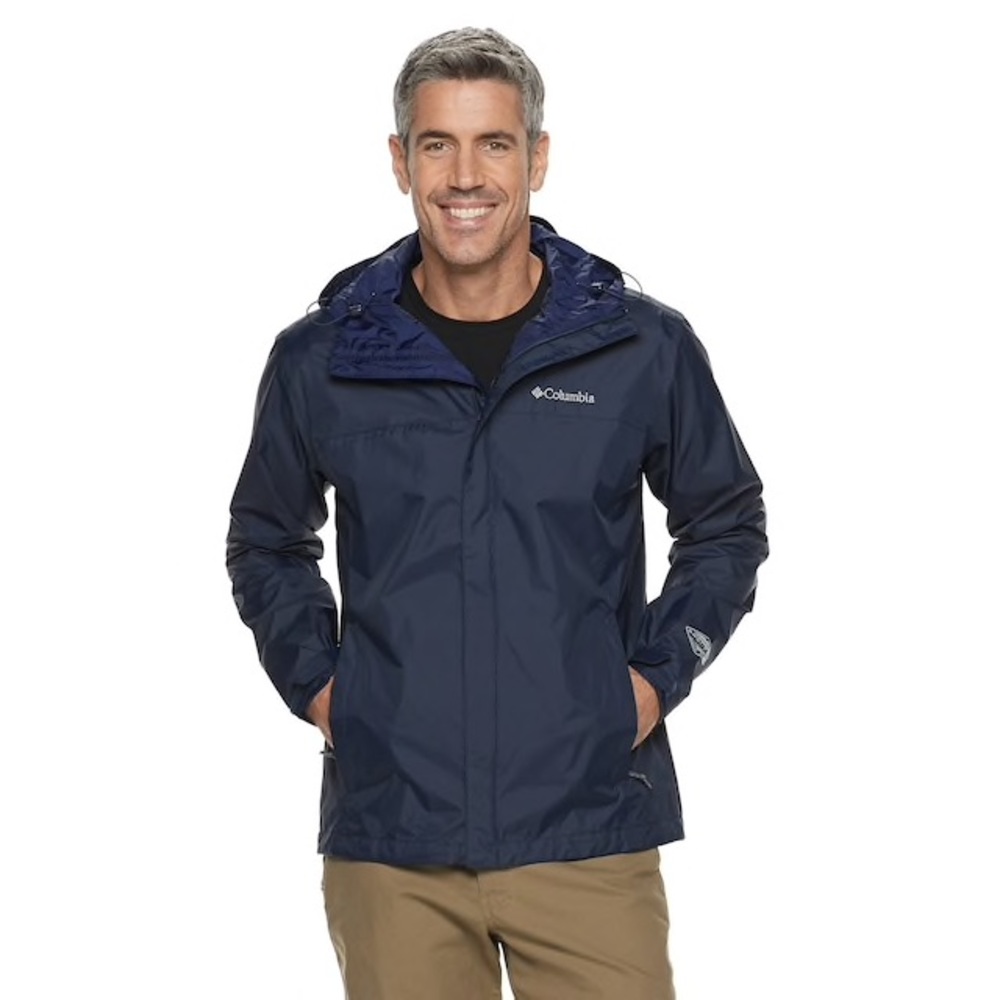 Columbia Rain Proof Windbreaker Hoodie “Navy Blue”